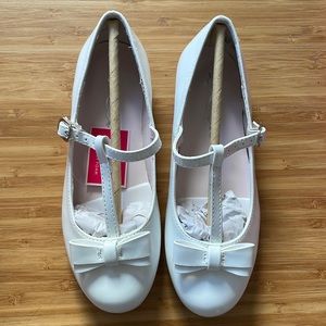 Nina kids girls white merrilyn dress shoe new with tags